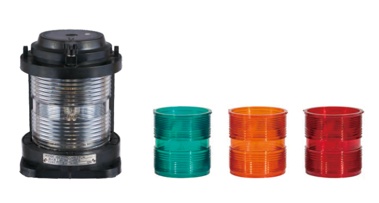 Luz De Navegación Para Yate, Portátil, Duradera, 10-30V, Lámpara De Señal De Envío De Presión Amplia, 1 Par (Negro