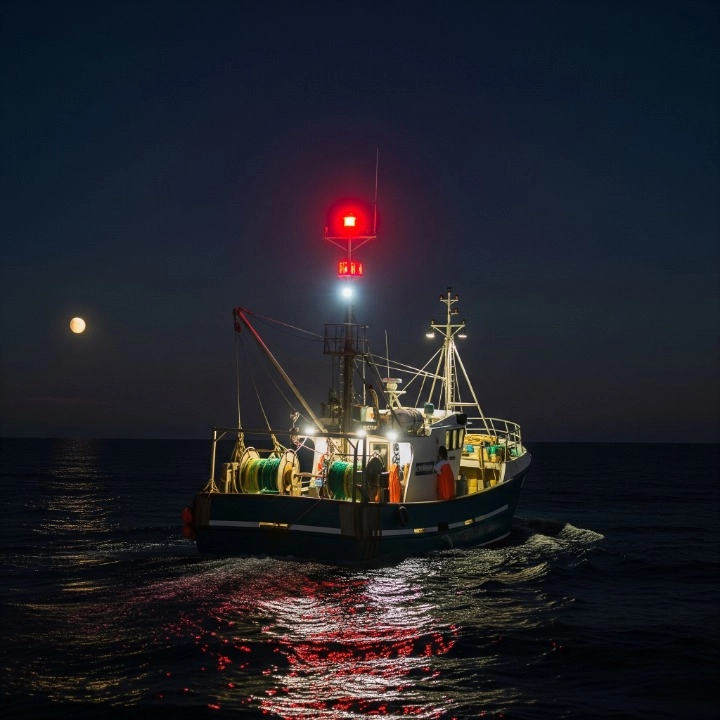 Lighting-configuration-of-fishing-boats