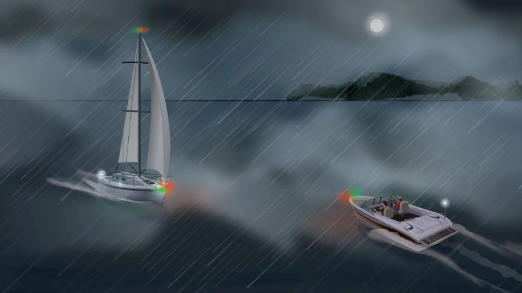 Visibility of Marine Navigation Lights in Low-Light Conditions