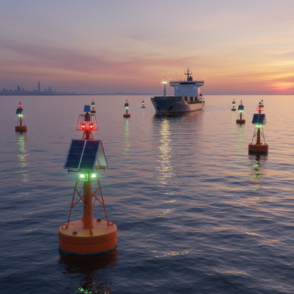 solar marine navigation lights