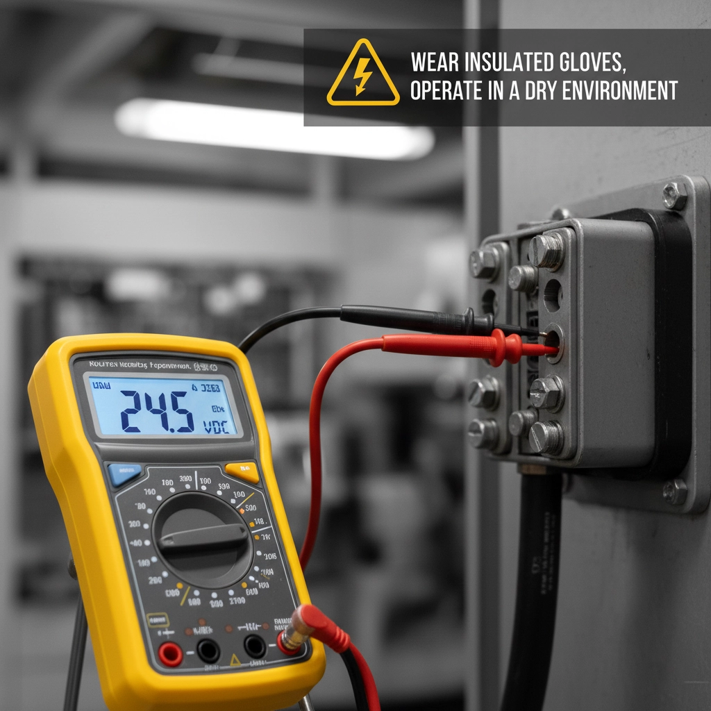 Digital multimeter for testing voltage