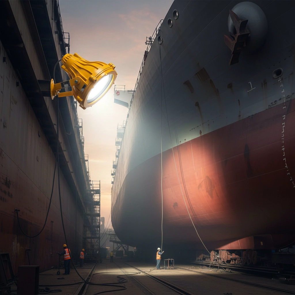 High-temperature lighting installation diagram