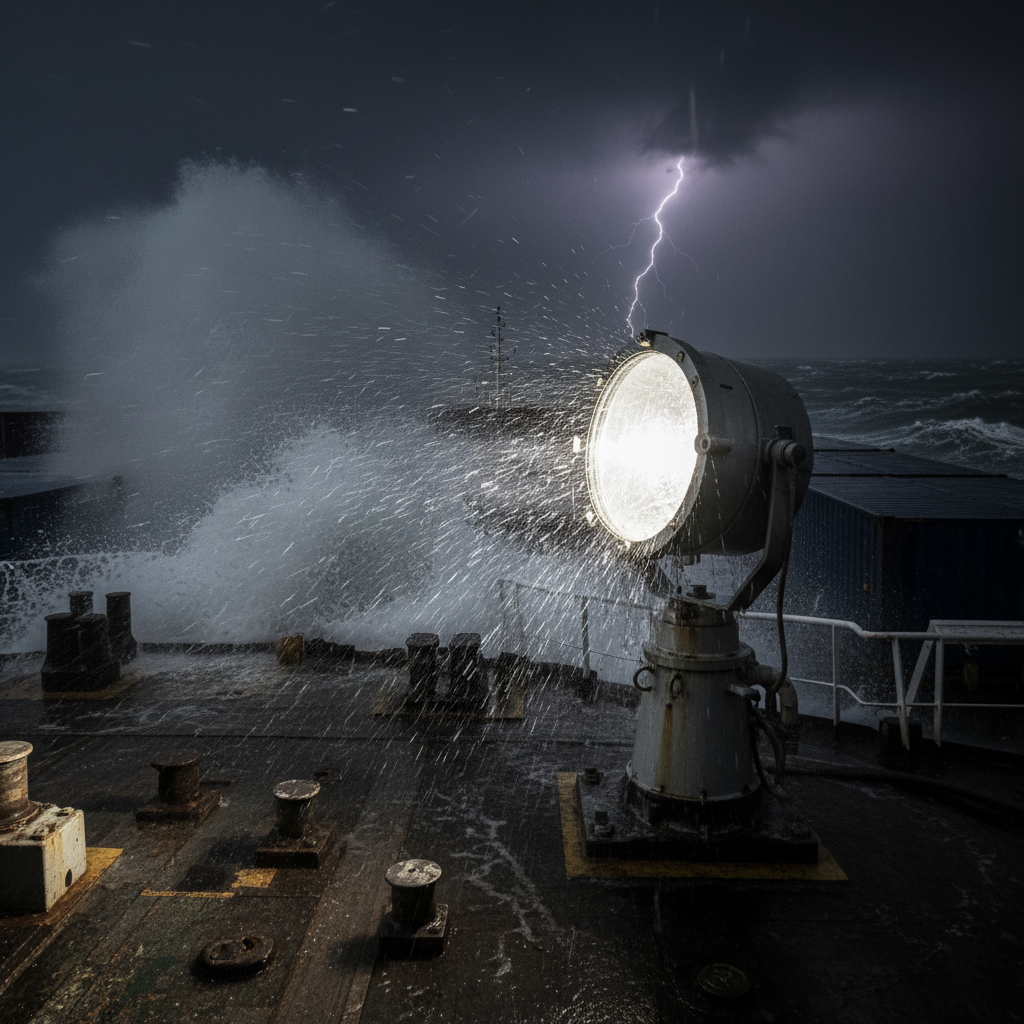 Marine searchlights