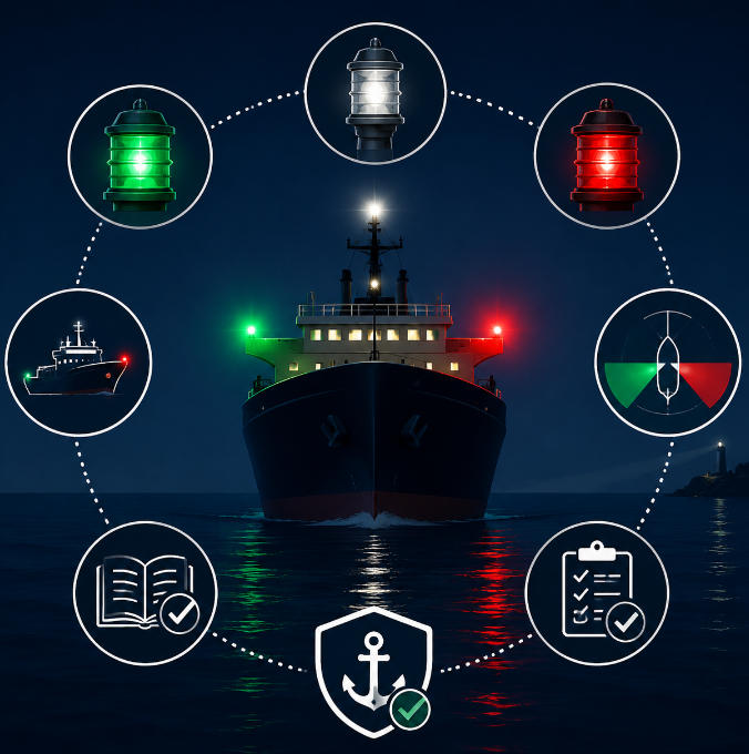 COLREG Compliance Considerations for Navigation Lights