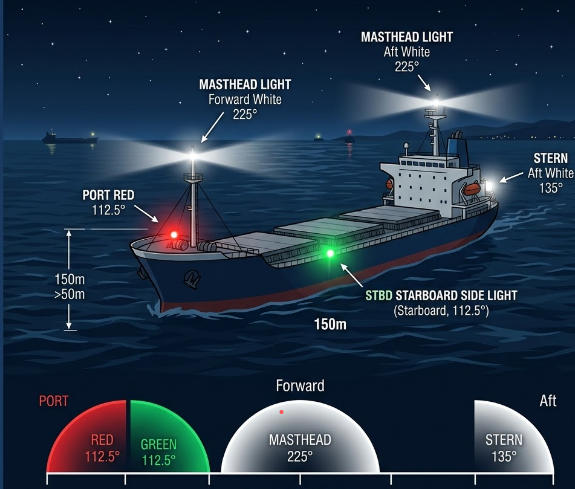 COLREG Regulations for Navigation Lights