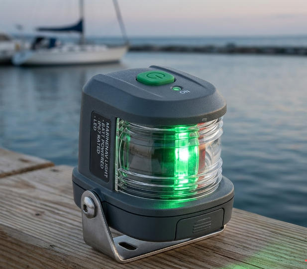 Battery-Powered Marine Navigation Light