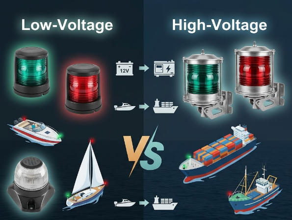 Low-Voltage vs. High-Voltage Marine Navigation Lights