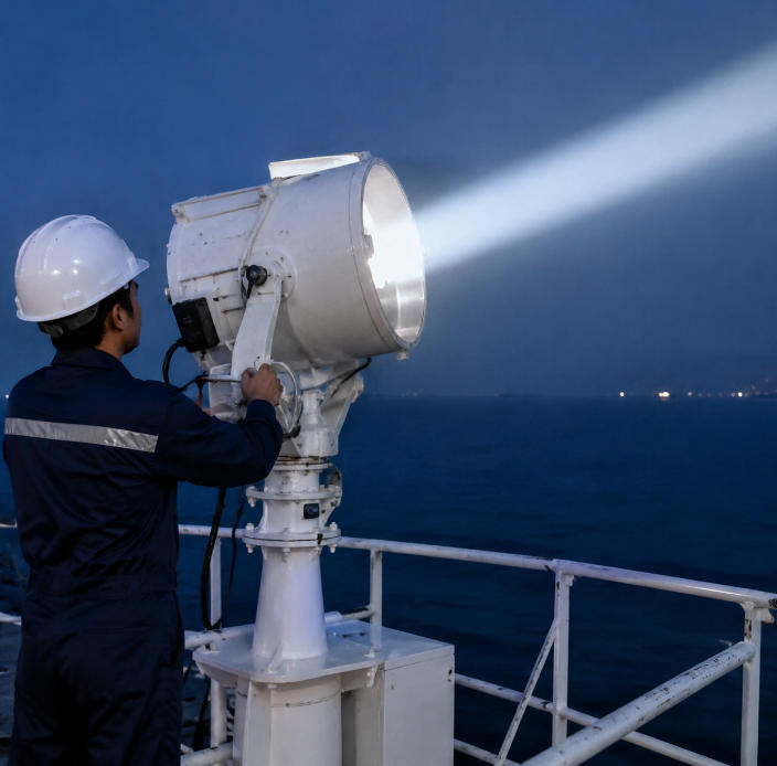 Operating Marine Searchlights