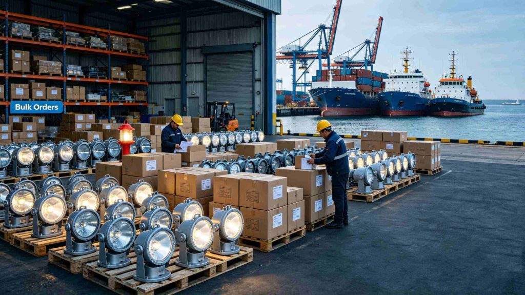 Bulk marine lighting supply for fleet replacement and vessel projects
