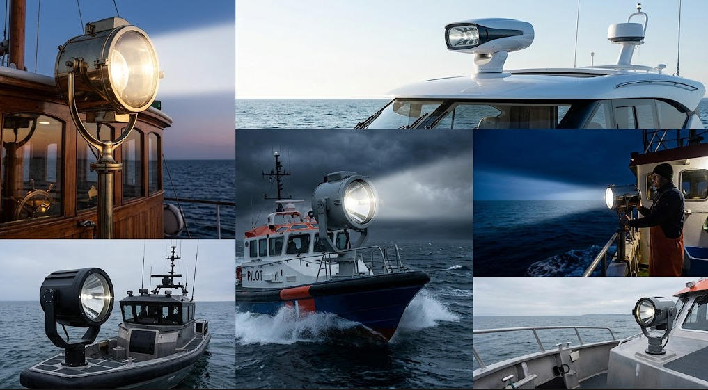 Marine Searchlights for Different Applications
