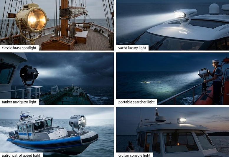 Various Types of Marine Searchlights